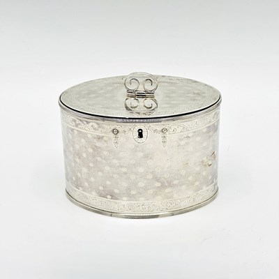Lot 1094 - Dutch Silver Tea Caddy
