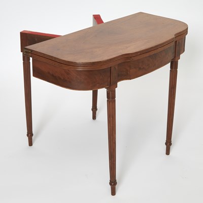 Lot 425 - Two Similar Federal Inlaid Mahogany Card Tables