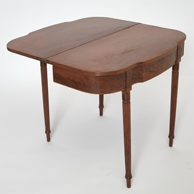 Lot 425 - Two Similar Federal Inlaid Mahogany Card Tables