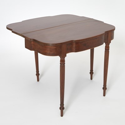 Lot 425 - Two Similar Federal Inlaid Mahogany Card Tables