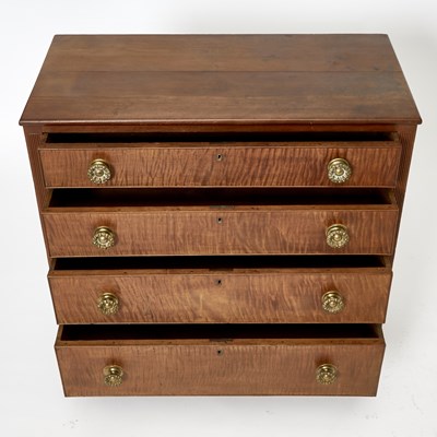 Lot 426 - Federal Maple and Tiger Maple Chest of Drawers