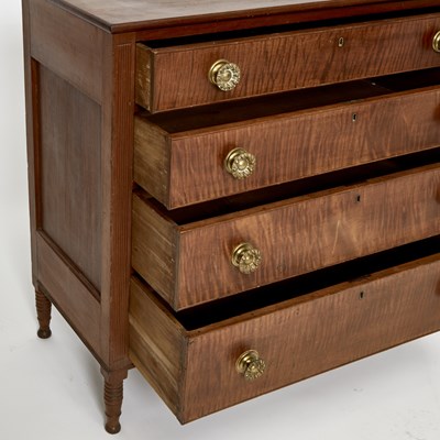 Lot 426 - Federal Maple and Tiger Maple Chest of Drawers
