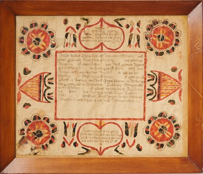 Lot 427 - Two Birth and Baptismal Frakturs