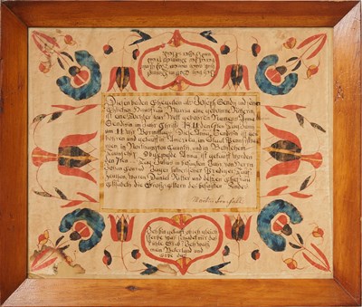 Lot 427 - Two Birth and Baptismal Frakturs