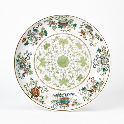 Lot 244 - A Chinese Famille Rose Porcelain 'Bajixiang' Dish
