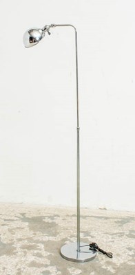 Lot 241 - Chromed Metal Adjustable Floor Lamp