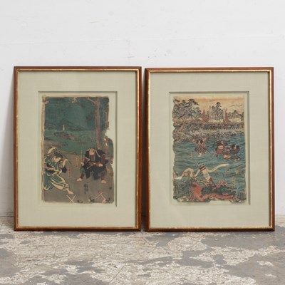 Lot 12 - Two Japanese Ukiyo-e Prints