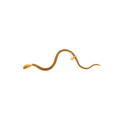 Lot 1147 - Gold Snake Lapel Pin