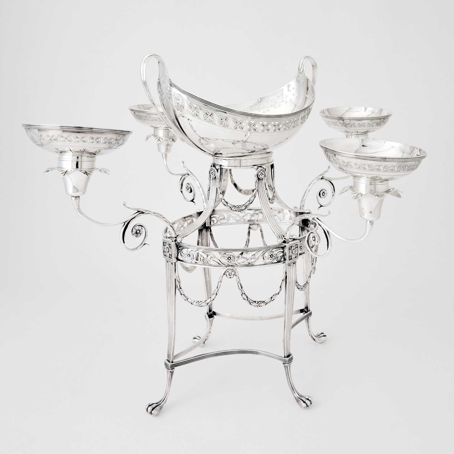 Lot 50 - George III Sterling Silver Epergne
