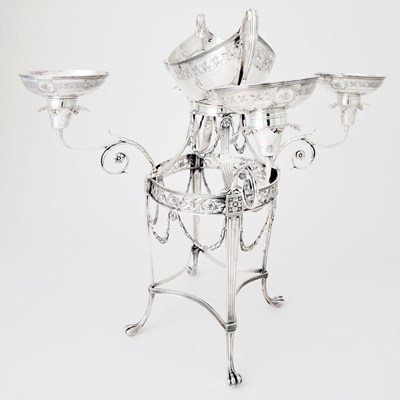 Lot 50 - George III Sterling Silver Epergne