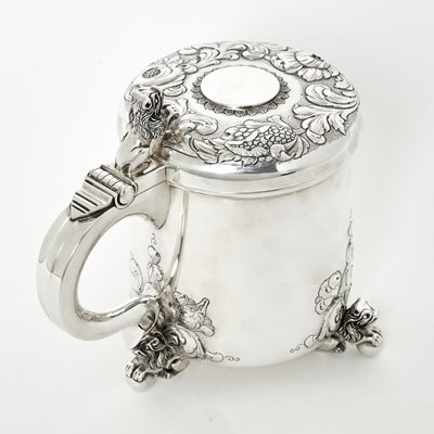 Lot 78 - David Andersen Silver Covered Tankard