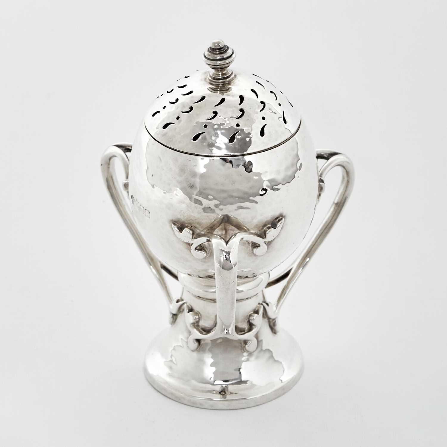Lot 68 - Edward VII Arts & Crafts Sterling Silver Sugar Caster