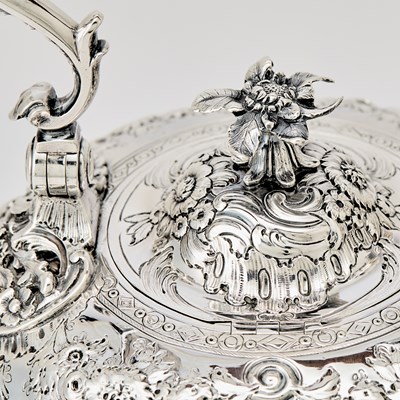 Lot 18 - George II Sterling Silver Kettle on Stand