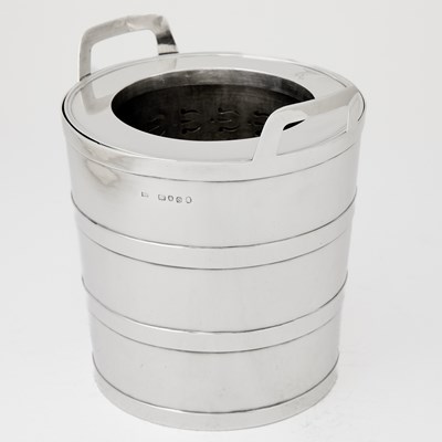 Lot 52 - George III Sterling Silver Wine Cooler