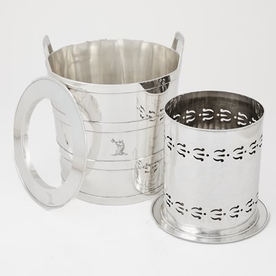 Lot 52 - George III Sterling Silver Wine Cooler