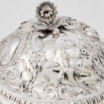 Lot 21 - Cased George III Sterling Silver Tea Caddy Set