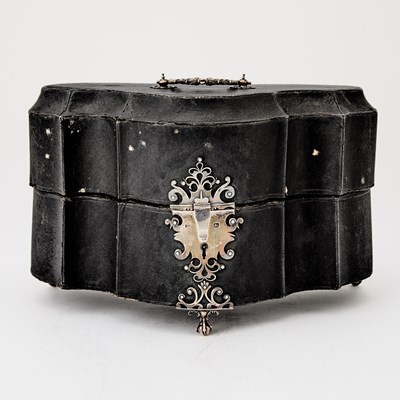 Lot 21 - Cased George III Sterling Silver Tea Caddy Set