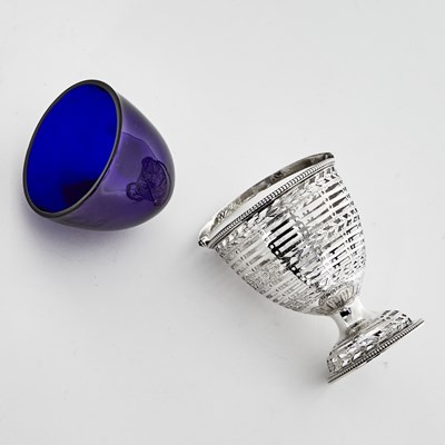 Lot 31 - George III Sterling Silver Sweetmeat Basket and Cream Pail