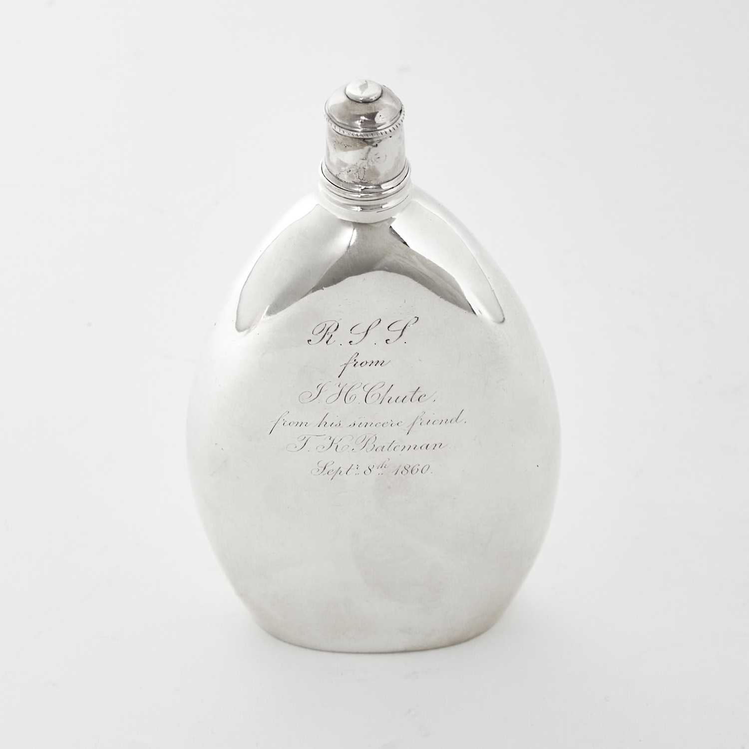 Lot 43 - George III Sterling Silver Flask