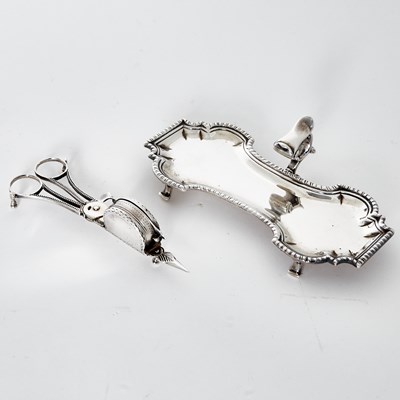 Lot 17 - George II Sterling Silver Snuffer Stand