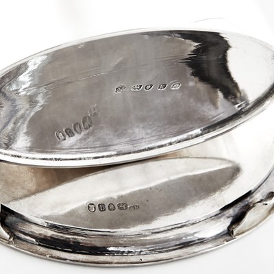 Lot 39 - George III Sterling Silver Tea Caddy and Teapot Stand
