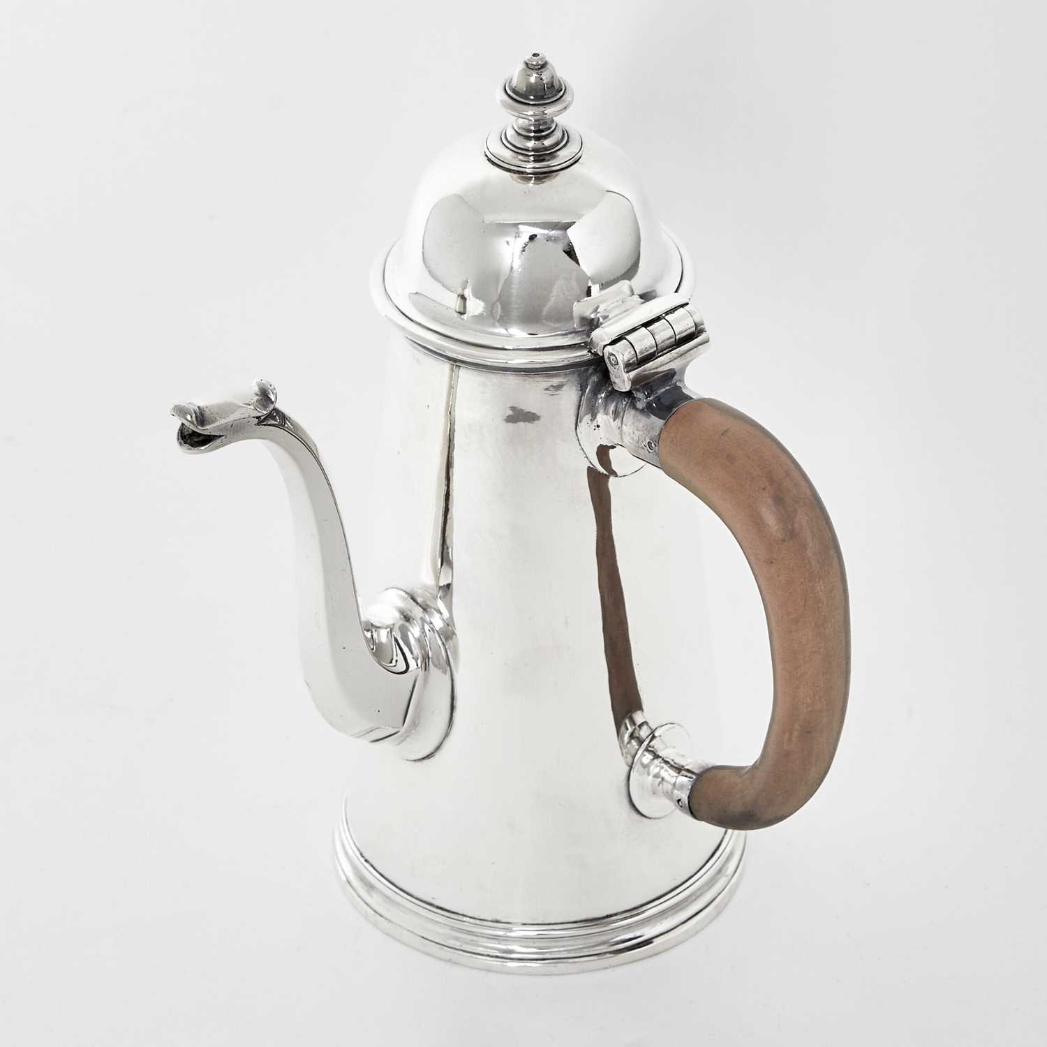 Lot 12 - George I Sterling Silver Chocolate Pot