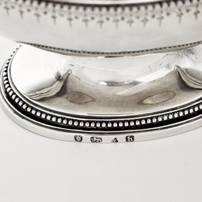 Lot 29 - Set of Four George III Sterling Silver Covered Sauce Tureens