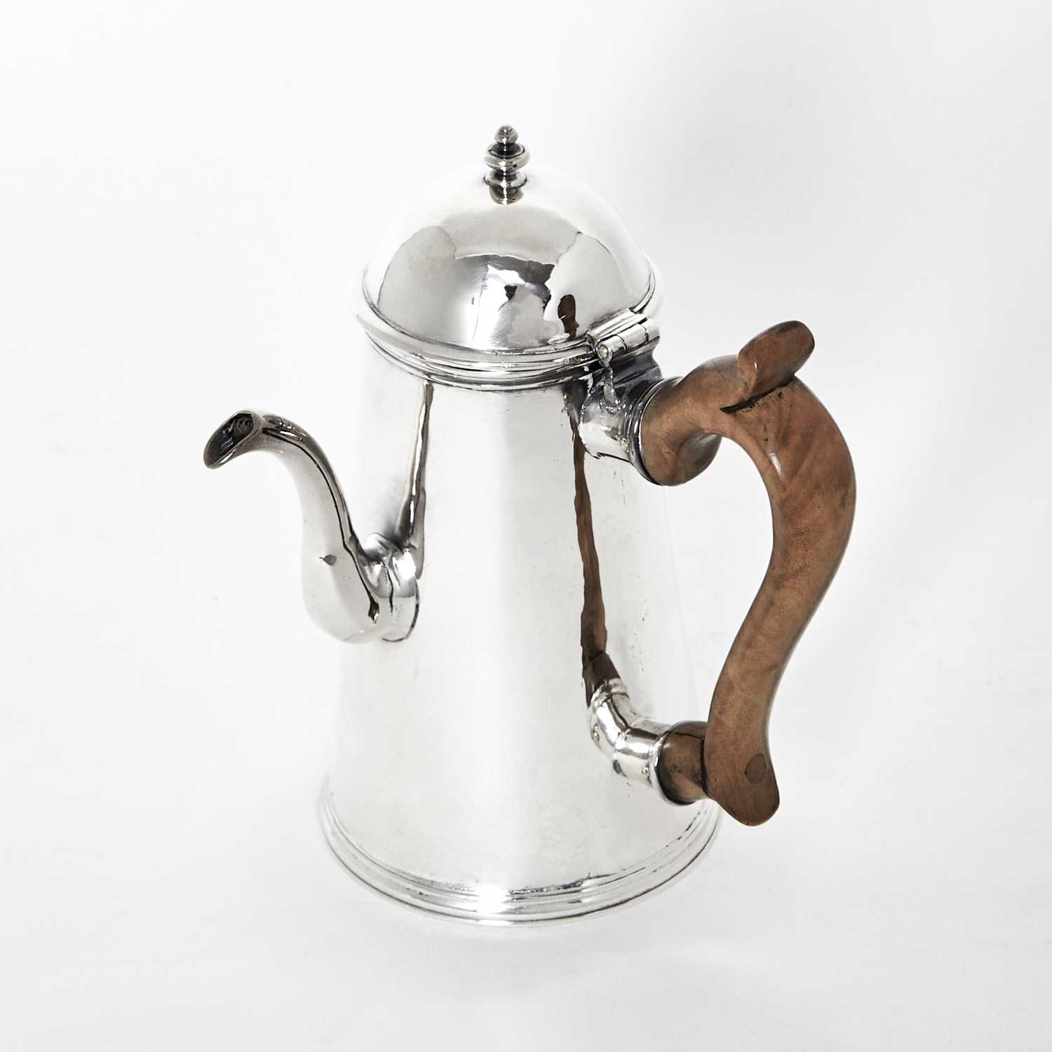 Lot 11 - Queen Anne Sterling Silver Diminutive Coffee Pot