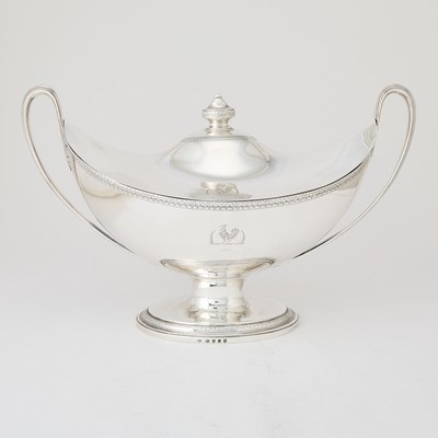 Lot 28 - George III Sterling Silver Covered Soup Tureen
