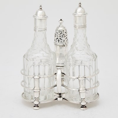 Lot 14 - George I Sterling Silver Cruet Stand