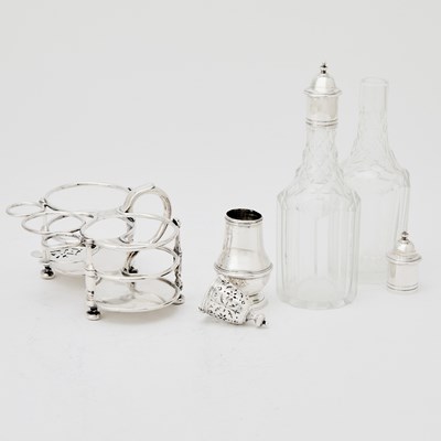 Lot 14 - George I Sterling Silver Cruet Stand