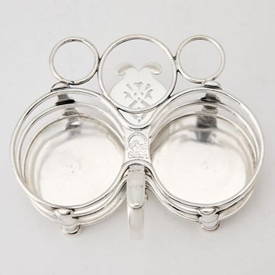 Lot 14 - George I Sterling Silver Cruet Stand