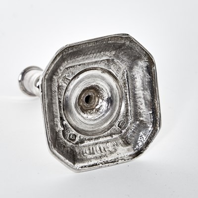 Lot 10 - Queen Anne Sterling Silver Taperstick