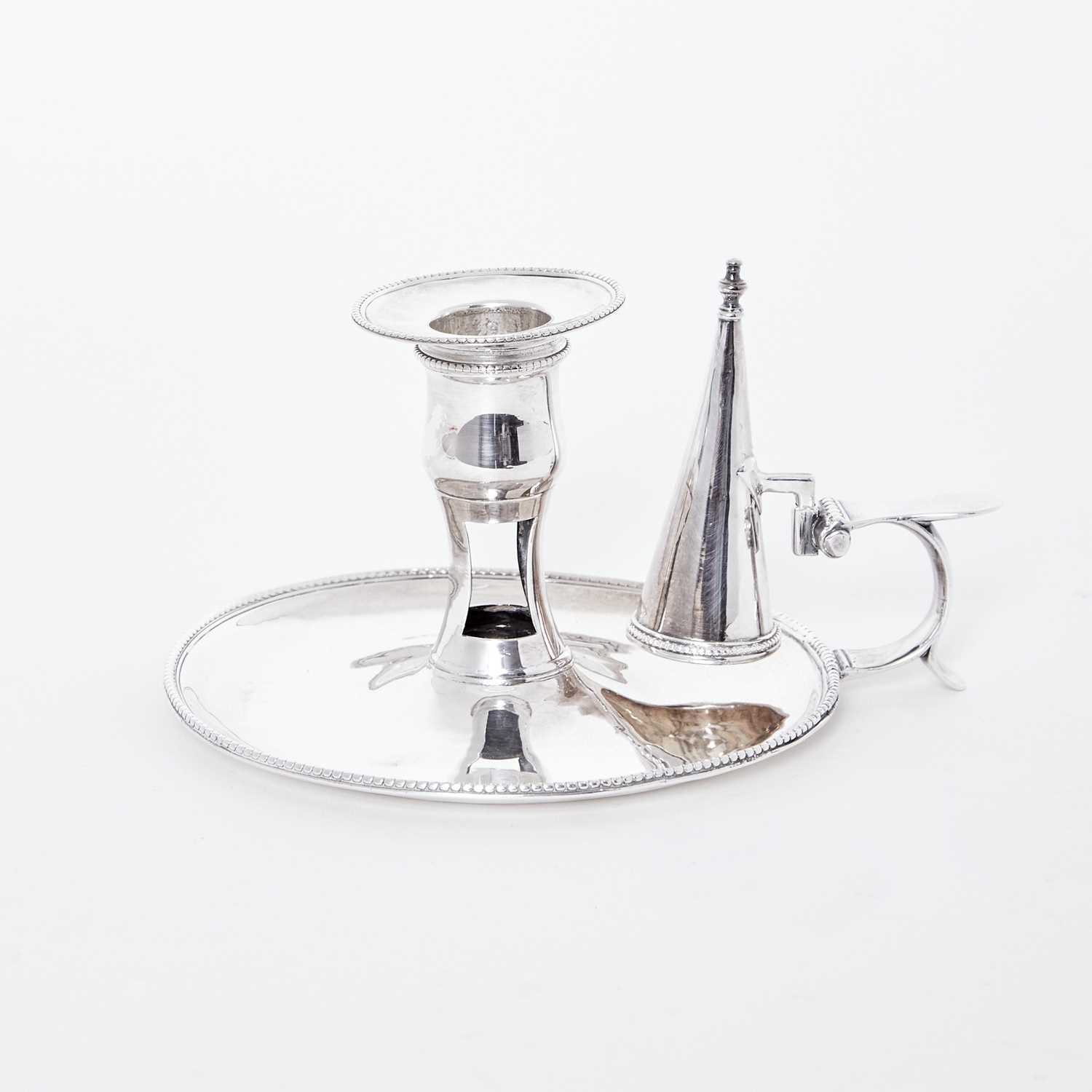 Lot 32 - George III Sterling Silver Chamberstick