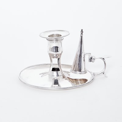 Lot 32 - George III Sterling Silver Chamberstick