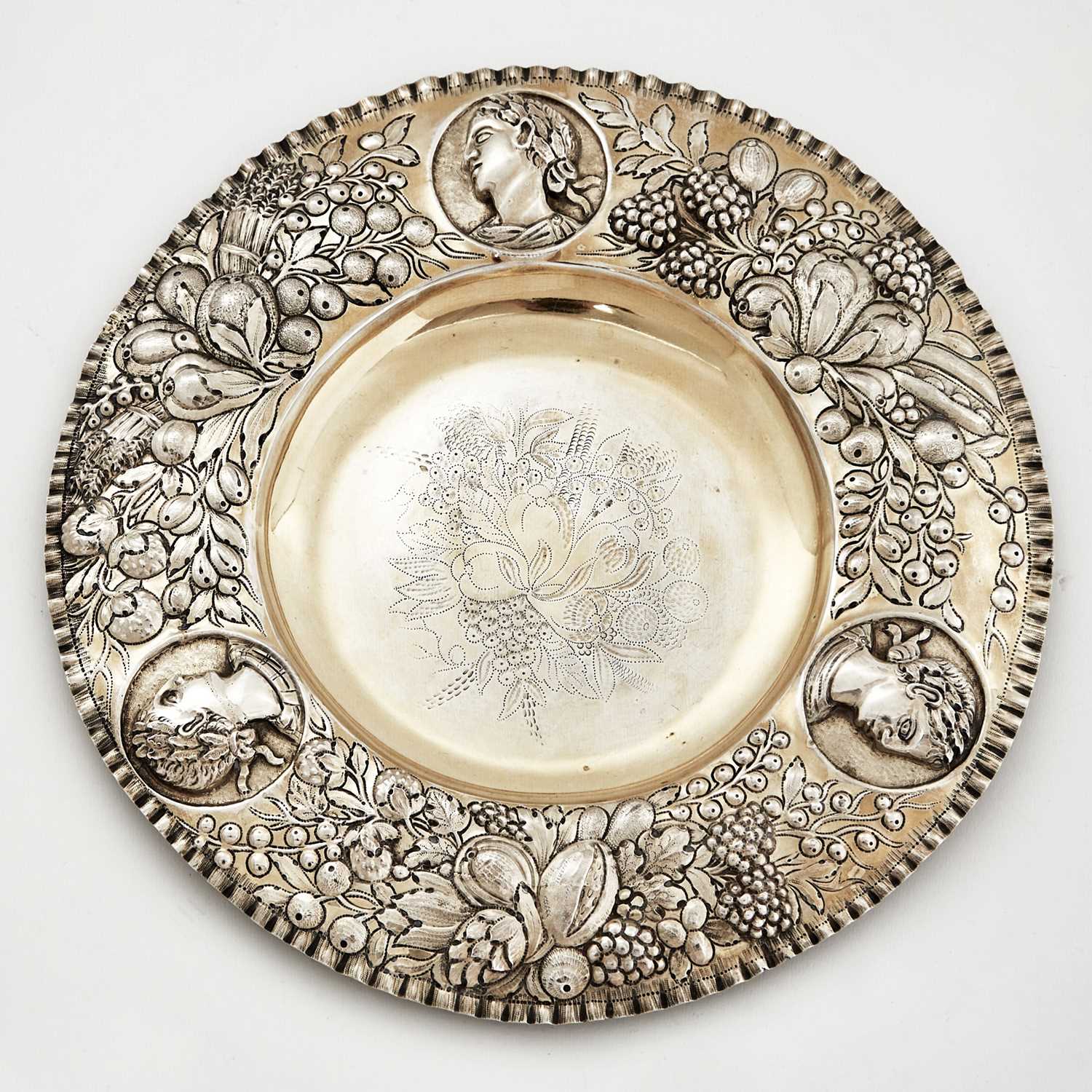 Lot 57 - English Sterling Silver Gilt Charger