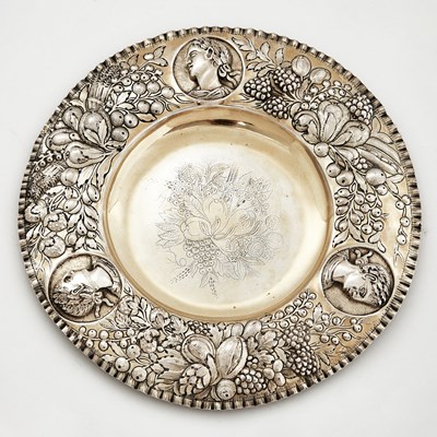 Lot 57 - George III Sterling Silver Gilt Charger