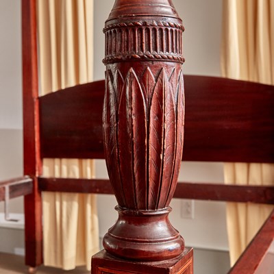 Lot 101 - Charleston Federal Inlaid Mahogany Full Tester "Rice" Bed