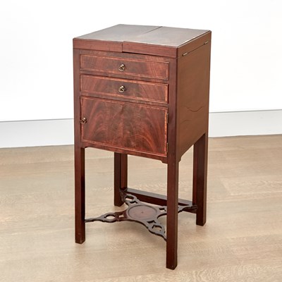 Lot 98 - George III Mahogany Bedside Washstand
