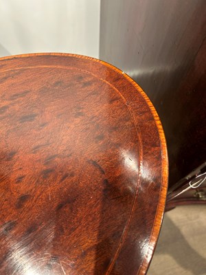 Lot 91 - Attributed to Charleston: Federal Plum Pudding Mahogany Work Table