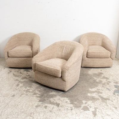 Lot 119 - Set of Three Upholstered Tub Chairs