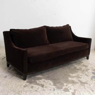 Lot 131 - Brown Sofa