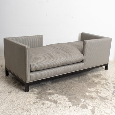 Lot 132 - Stripe Upholstered Double Back Chaise