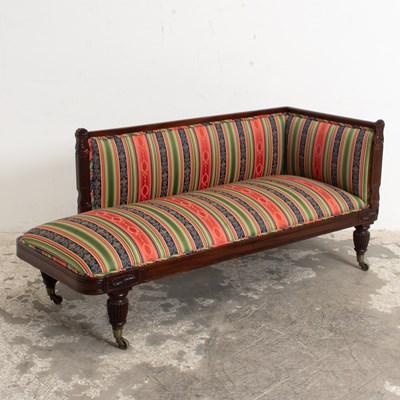 Lot 228 - Regency Style Mahogany Upholstered Daybed