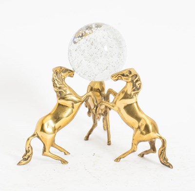 Lot 160 - Brass Horse-Form Stand