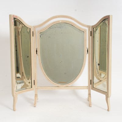 Lot 164 - Cream Painted Vanity Mirror