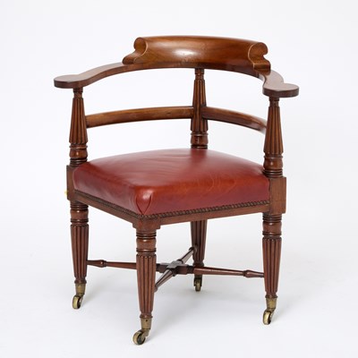 Lot 596 - George IV Mahogany Corner Chair