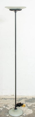 Lot 199 - Mid Century Modern Style Metal and Frosted Glass Floor Lamp
