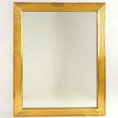 Lot 249 - Karl Springer Style Gold Leaf Mirror