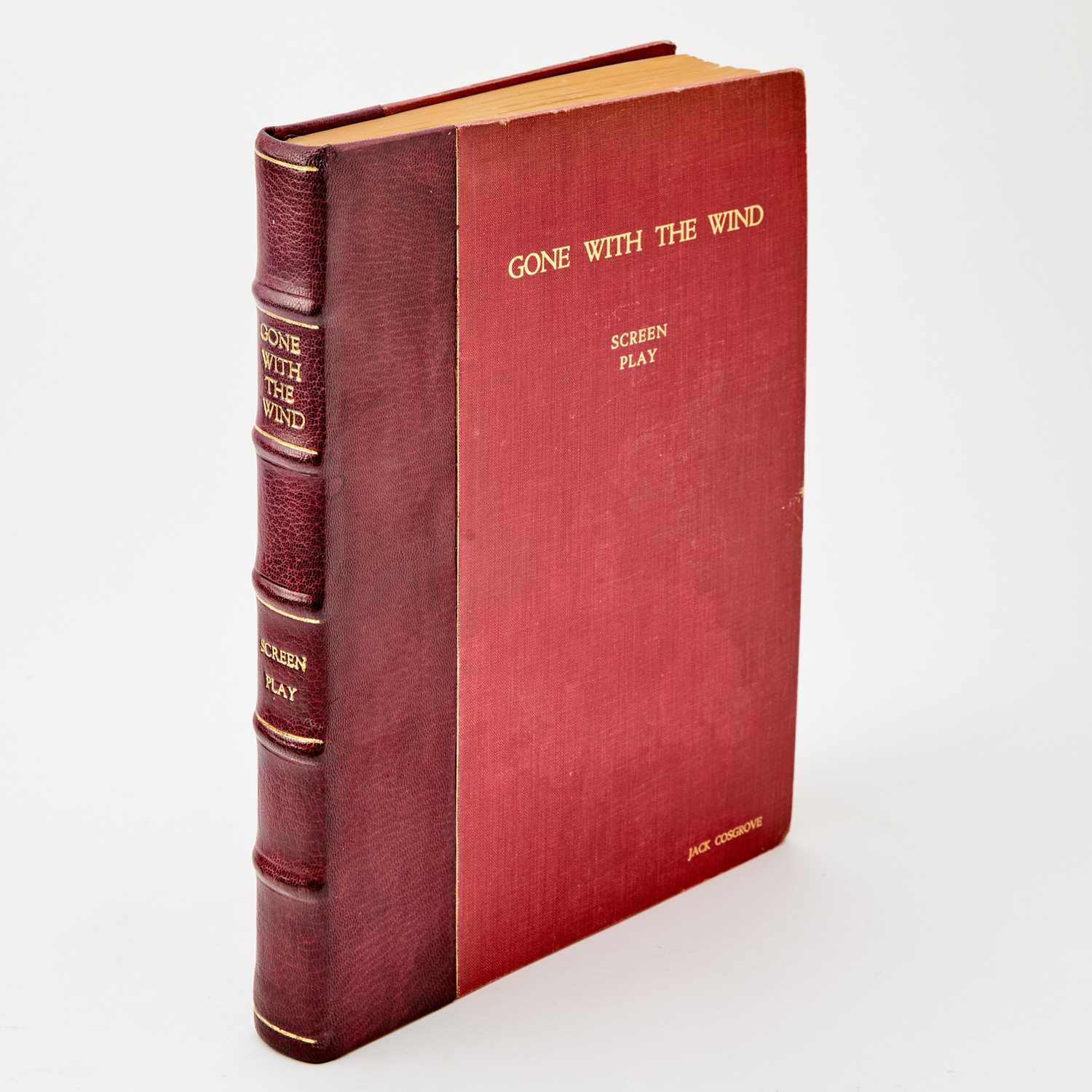 Lot 132 - A rare David O. Selznick presentation screenplay with photographs of Gone With the Wind
